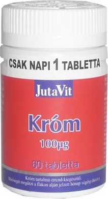 Jutavit króm tabletta 60 db - Bio és natúr étrendkiegészítők