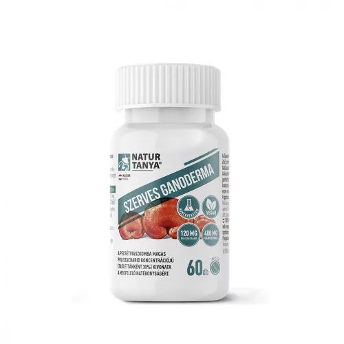 Natur Tanya® Szerves Ganoderma, Pecsétviaszgomba - egy olyan gomba, ami Kelet-Ázsiában gyógyszer. - Bio és natúr étrendkiegészítők