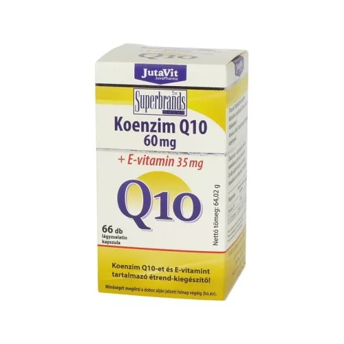 Jutavit koenzim q-10+e-vitamin kapszula 60+6 db 66 db - Bio és natúr étrendkiegészítők