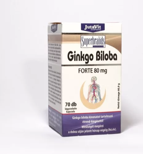 Jutavit ginkgo biloba forte kapszula 70 db - Bio és natúr étrendkiegészítők