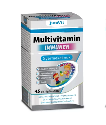 Jutavit multivitamin immunkomplex gyerekeknek  45 db - Bio és natúr étrendkiegészítők
