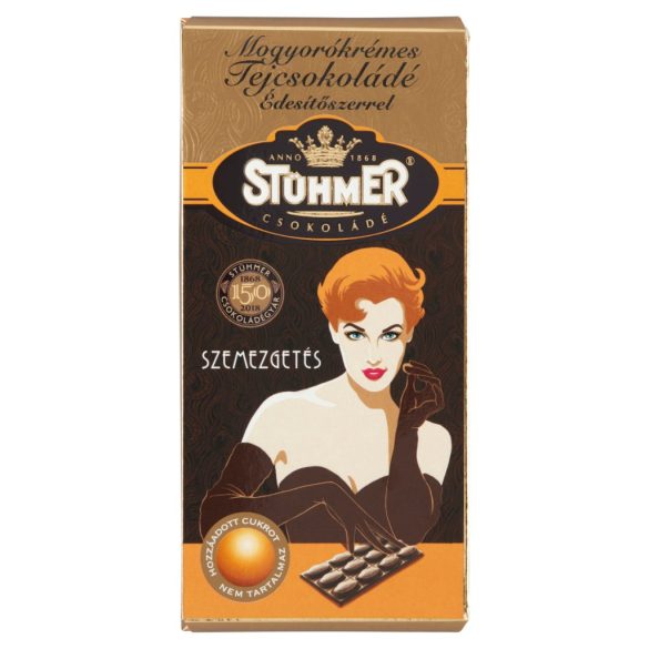 Stühmer Mogyorókrémes Tejcsokoládé Édesítőszerrel 100G