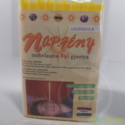 Nap-Fény fülgyertya levendula 10 db