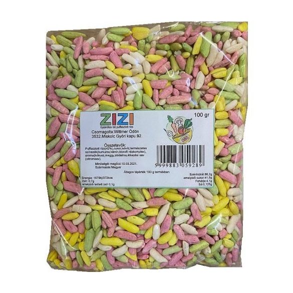 Wittmer Zizi Puffasztott Rizspehely 100G