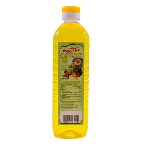 Biogold bio napraforgó étolaj 500 ml