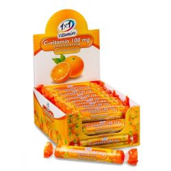   1x1 vitaday c-vitamin rágótabletta szőlőcukorral narancs 17 db