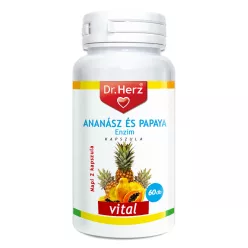 Dr.Herz Ananász-Papaya Kapszula 60 db - Bio és natúr étrendkiegészítők