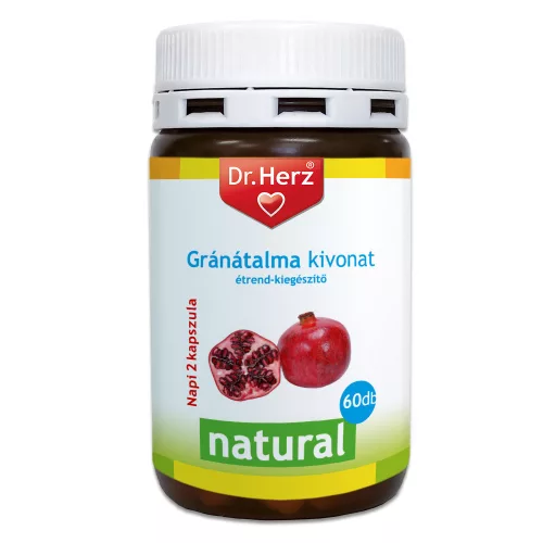 DR Herz Gránátalma Kivonat 500mg 60 db kapszula #3367ÉK - Bio és natúr étrendkiegészítők