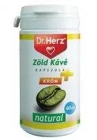 DR.HERZ ZÖLD KÁVÉ + KRÓM KAPSZULA 60 db - Bio és natúr étrendkiegészítők