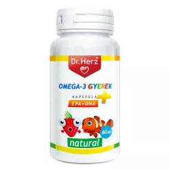 Dr. Herz Omega-3 Gyerek kapszula 60 db - Bio és natúr étrendkiegészítők