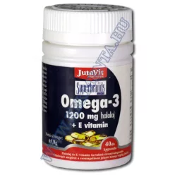 Jutavit omega-3 halolaj + e-vitamin 1200 mg 40 db - Bio és natúr étrendkiegészítők