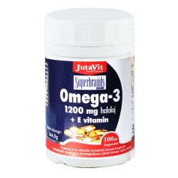 Jutavit omega-3 halolaj + e-vitamin 1200 mg 100 db
