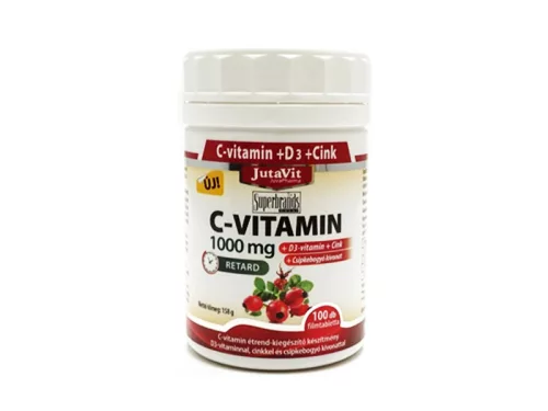 Jutavit c-vitamin 1000 mg+d3+cink 100 db - Bio és natúr étrendkiegészítők