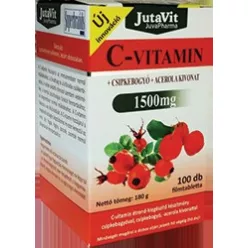 Jutavit c-vitamin 1500 mg+d3+cink+csipkebogyó+acerola kivonattal 100 db - Bio és natúr étrendkiegészítők