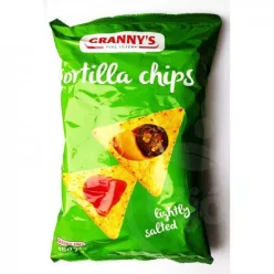 GRANNYS TORTILLA CHIPS ENYH.SÓS GM 90N - Bio és natúr élelmiszerek