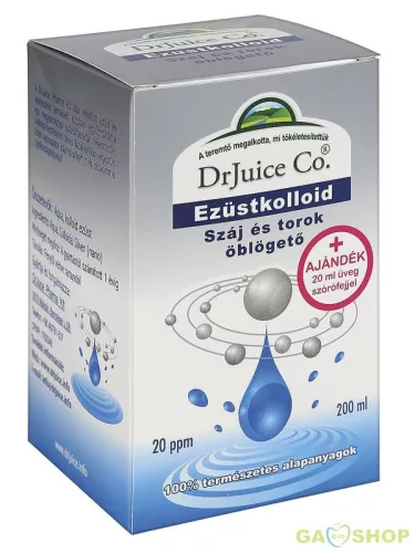 Dr.juice ezüstkolloid oldat 200 ml – Egyéb higiénia