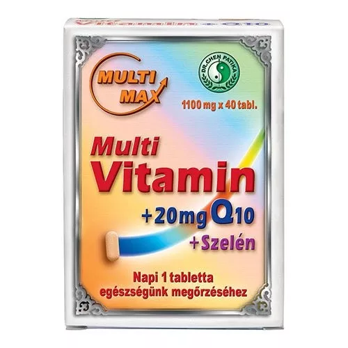 Dr.chen multimax vitamin+q10+szelén tabletta 40 db - Bio és natúr étrendkiegészítők