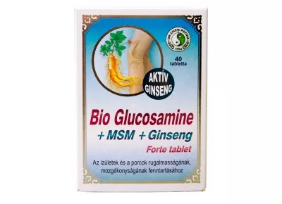 Dr.chen bio glucosamine+msm+ginseng forte tabletta 40 db - Bio és natúr étrendkiegészítők