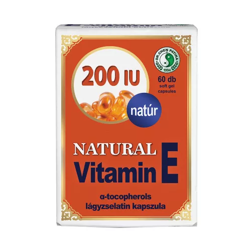 Dr.chen natural vitamin e 200 kapszula 60 db - Bio és natúr étrendkiegészítők