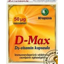 Dr.chen d-max d3-vitamin kapszula 80 db - Bio és natúr étrendkiegészítők