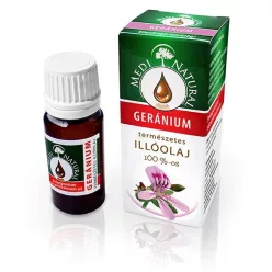 Medinatural geránium 100% illóolaj 10 ml - Aromaterápiához és természetes wellnesshez
