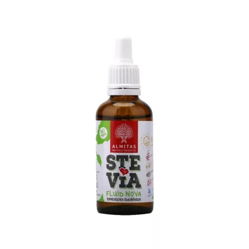 Stevia fluid csepp 50 ml - Bio és natúr élelmiszerek