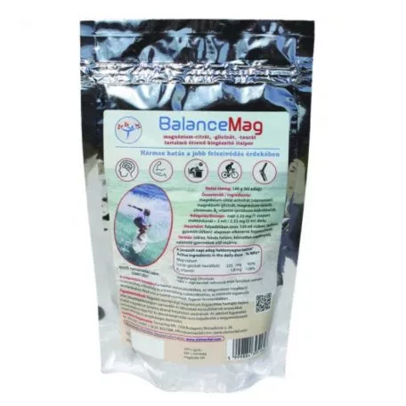 Balancemag magnézium-citrát, -glicinát, -taurát tartalmú étrend-kiegészítő italpor 140 g - Bio és natúr élelmiszerek