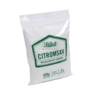 Zöldbolt citromsav környezetbarát vízkőoldó 500 g - Bio és natúr tisztítószerek