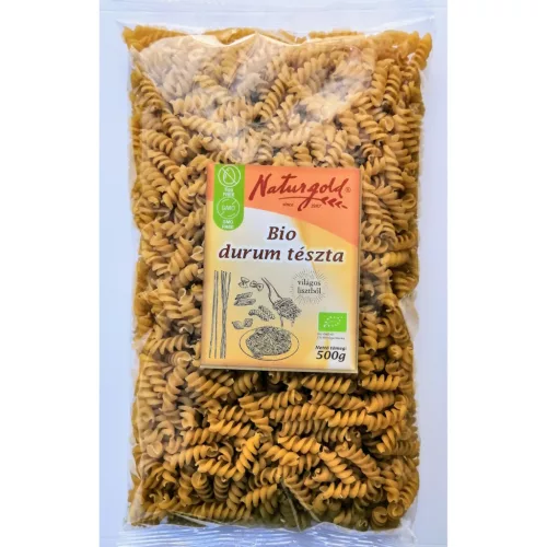 Naturgold bio durum tészta orsó 500 g - Bio és natúr élelmiszerek