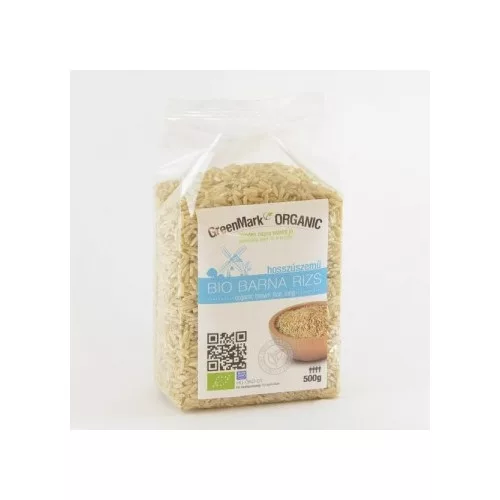 Greenmark bio barna rizs hosszúszemű 500 g - Bio és natúr élelmiszerek