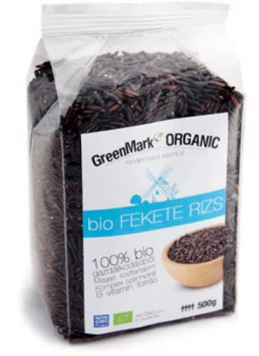 Greenmark bio fekete rizs 500 g - Bio és natúr élelmiszerek