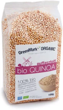 Greenmark bio quinoa puffasztott 100 g - Bio és natúr élelmiszerek