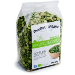 Greenmark Bio Zöldborsó Felezett 500 g