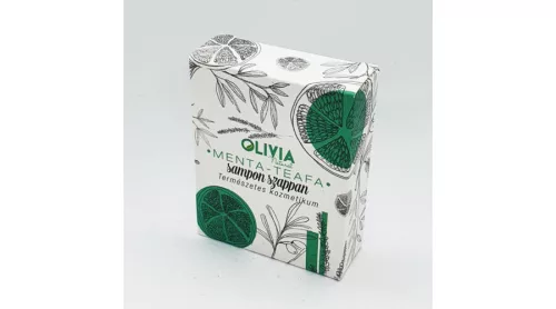 Olivia Natural menta-teafa sampon szappan 90 g - Bio és natúr kozmetikumok