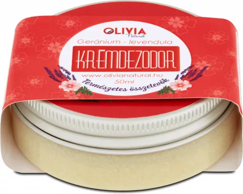 Olivia Natural geránium-levendula krémdezodor 50 ml - Bio és natúr kozmetikumok