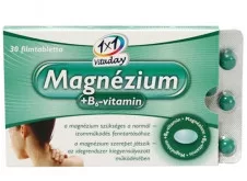 1x1 vitaday magnézium+b6-vitamin filmtabletta 30 db - Bio és natúr étrendkiegészítők