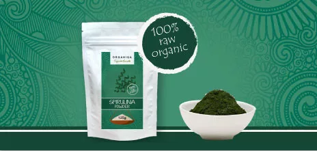 Organiqa bio spirulina por 100% nyers 125 g - Bio és natúr étrendkiegészítők