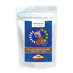 Organiqa bio csokoládé-maca vegán fehérje 400 g - Bio és natúr élelmiszerek