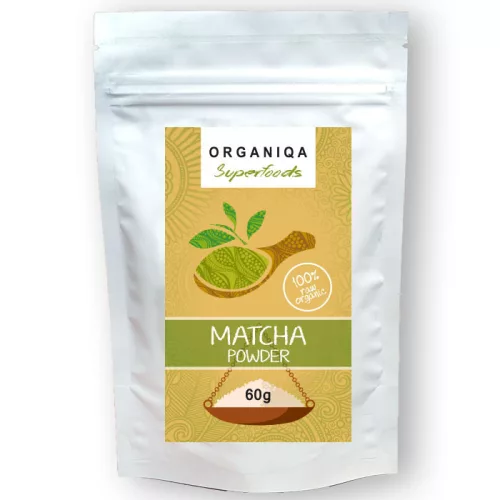 Organiqa bio nyers matcha por 60 g - Bio és natúr élelmiszerek
