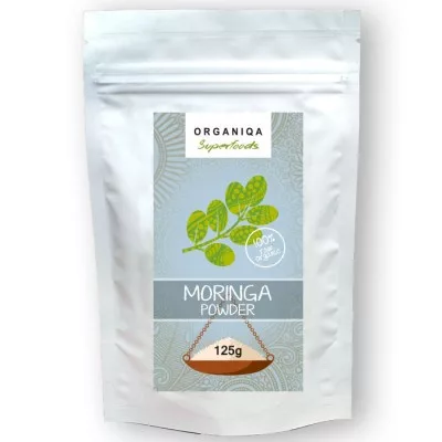 Organiqa bio nyers moringa por 125 g - Bio és natúr étrendkiegészítők