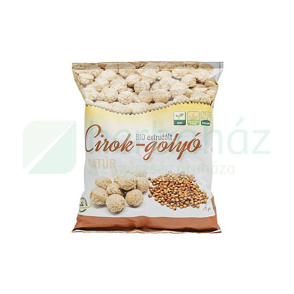 Agroszemek bio extrudált cirokgolyó natúr 75 g