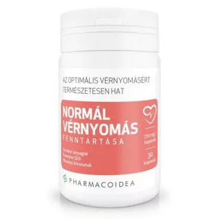 Pharmacoidea normál vérnyomás fenntartására kapszula 30 db - Bio és natúr étrendkiegészítők