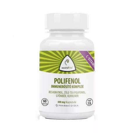 Pharmacoidea mentalfitol polifenol immunerősítő komplex kapszula 60 db - Bio és natúr étrendkiegészítők