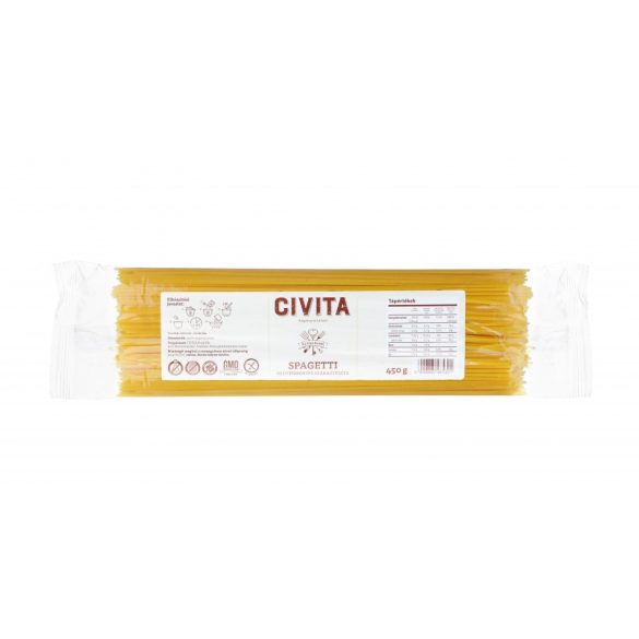 Civita kukoricatészta spagetti 450 g