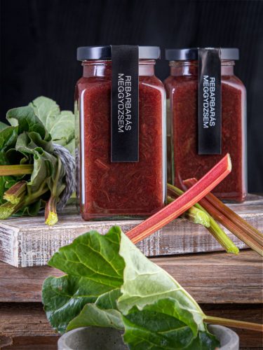 Kaldeneker rebarbarás meggylekvár 312 ml - Bio és natúr élelmiszerek