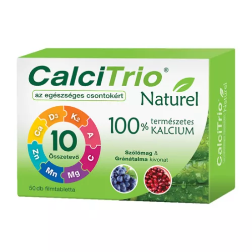 CALCITRIO NATUREL FILMTABLETTA 50X - Bio és natúr étrendkiegészítők