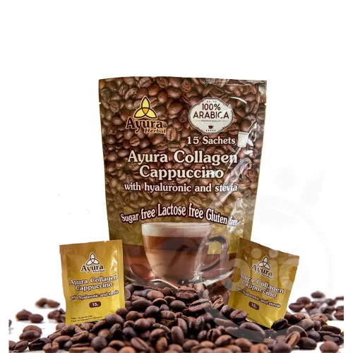 Ayura collagen cappuccino 15 db - Bio és natúr élelmiszerek