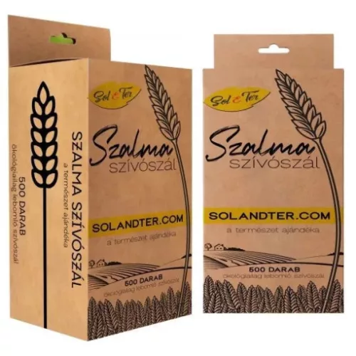 SOL&TER SZALMA SZÍVÓSZÁL 500DB – Kiegészítők