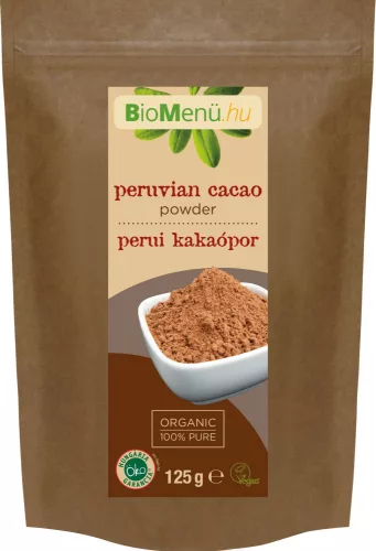 Bio menü bio kakaópor perui 125 g - Bio és natúr élelmiszerek