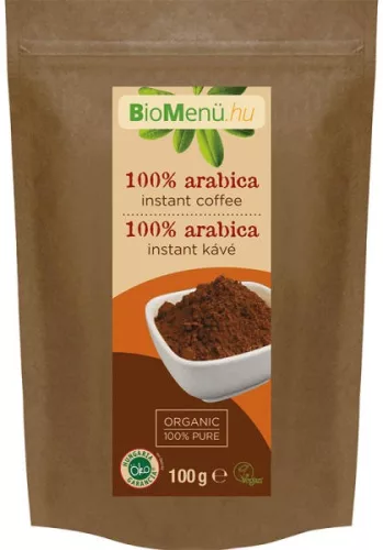 Bio menü bio 100% arabica instant kávé 100 g - Bio és natúr élelmiszerek